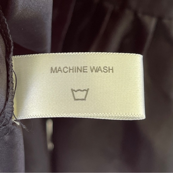 Boston Proper Navy Blue Satin A-Line Flounce Maxi Longline Skirt Size XS - Picture 8 of 9